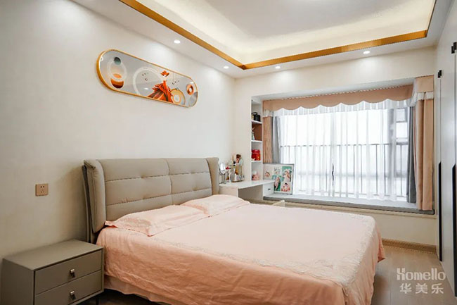 129㎡四居，實用性拉滿的輕奢風設計，讓生活簡單且不失檔次